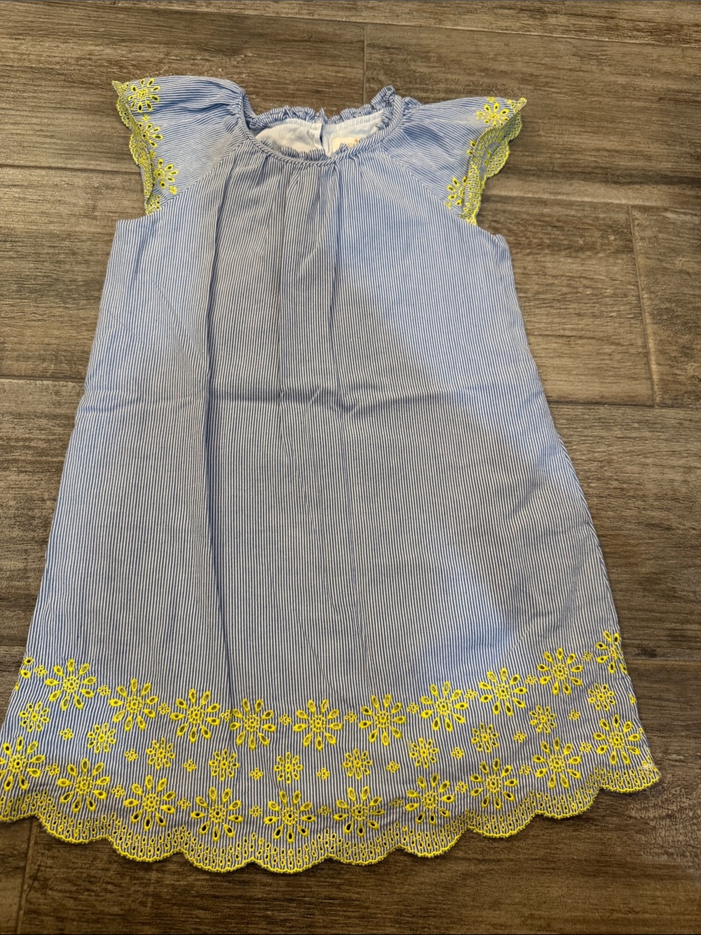 kate spade Light Blue Dress with Yellow Floral Trim